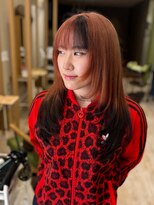 ジプソ(Gypso Hair salon)&nbsp;(そうや)オレンジデザインカラー