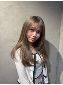 【mimi】グレージュ×レイヤーカット