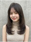 レイヤーカット/透明感カラー/髪質改善トリートメント._.