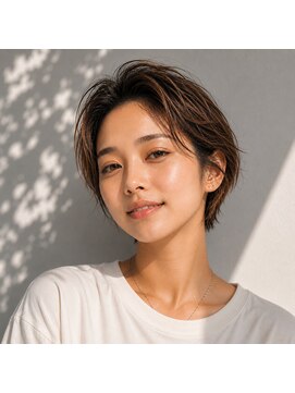 ヘアーメイク スリー(Hair Make 3) 30代40代髪型ショートウルフ前髪ボブミニウルフタッセルボブ