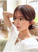 小顔前髪顔周りカットサイドバング渋谷美容室