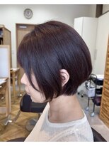 エリーザ 川越駅前店(Elisa)&nbsp;若見え白髪ぼかしカラー＆大人美人ショートで艶っぽく！川越駅