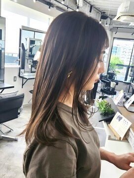 エイス 梅田 中津(Ace) レイヤーカット　シアーグレージュ