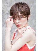 【LANY 横浜】 うざバングショート×トパーズブラウン