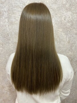 シュガービー(SUGAR-B) 【SUGAR-B】艶感オリーブベージュロング