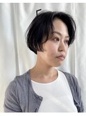 切りっぱなしAラインボブ黒髪 ヘルシースタイル