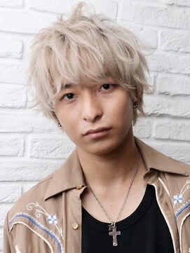 ジョニーメン 中野店(Johnny MEN) 束感ホワイトマッシュウルフ