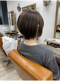 ショートボブ/似合わせカット/アースカラー/大人かわいい