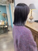 デヴェロペ(Devellope.)&nbsp;【Devellope.】千葉担当　切りっぱなしボブ　ブリーチカラー