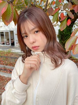 ユーリ(JUURI) 暖色ブラウン / ブラウンベージュ / ミディアム