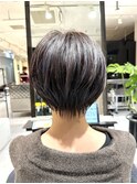 【LA'BO三浦】丸みくびれショート/バイオレットハイライト