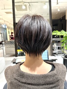 ラボー ノースプラザ店(LA'BO) 【LA'BO三浦】丸みくびれショート/バイオレットハイライト