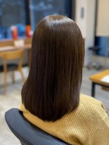 アトリエコア(Atelier Coa)&nbsp;髪質改善トリートメントミルクティーベージュカラーくびれヘア