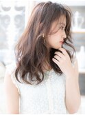 ★ニュアンスカラー大人巻き小顔ゆるふわロング20代30代40代★10