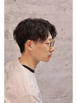 セメ(S’aimer) アップバング×ツイストスパイラルパーマ