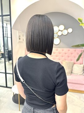 サンド 大阪梅田(sand) @morii_sand/オリーブベージュ/ショートボブ[大阪梅田駅]