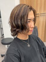エルマーク 京橋(L-MARK) シャドウパーマメンズカットスパイラルパーマツイスパ波巻き