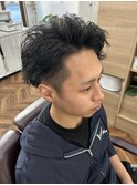 韓国マッシュスペインカールスパイキーショート〈理容室〉西川口