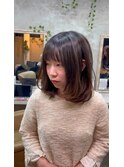 韓国風透明感カラー/グレーアッシュブラウン/20代30代
