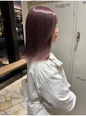 透明感ダブルカラーピンクベージュ