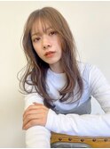 #ふんわりパーマ　#ミディアムロング