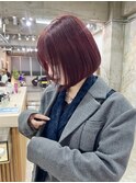 赤髪ボブ