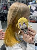 にじさんじ ルカ ケアブリーチ インナーカラー イエロー