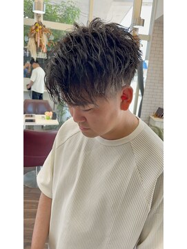 リール(THE RIRE.) *THE RIRE. メンズショート×パーマ*