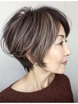 ハーツ(Heart's) ◇大人可愛い20代30代40代50代前下がりショートボブ丸みショート