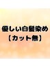 【カット無】頭皮と髪に優しい白髪染め ：Stop白髪クレンジングも可￥9,120