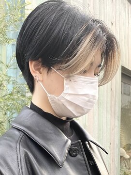 エリマ 横浜西口(elima) 横浜西口フェイスフレーミングハンサムショートハイトーンカラー