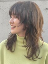 トゥルートラスト 和戸店(True Trust)&nbsp;大人のウルフレイヤー×セミロング ミルクティーブラウン