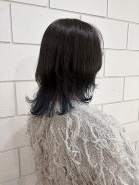 アルゴ 茅ヶ崎(ARUGO) ミディアムレイヤーカット/ダークアッシュ/大人ガーリー