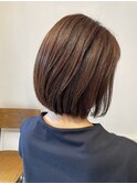 肩上内巻きボブ