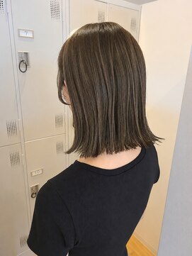 ヘアーサロン エンス(hair salon Ens) 外ハネボブ×細めハイライト