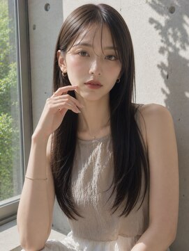 ノア 三宮店(NOA) 【NOA】髪質改善ストレート艶髪ロングレイヤー顔まわりレイヤー