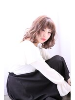 エフ 心斎橋(F a firm faith) ミルクティーピンク/ボブショート/フレンチガーリー