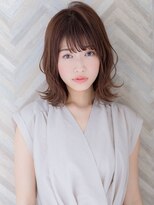 【ROMA】伸ばしかけ◎人気ラベージュ小顔無造作カールロブ