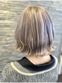☆PASSION長町南☆ソフトグレー×イエロー(インナーカラー)☆