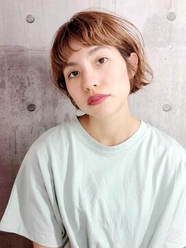 レトン 銀座(leton) Aラインボブ/マロンベージュ/ニュアンスマッシュ[東銀座/銀座]