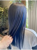 派手髪◎シルバー×ブルー by中山惠介