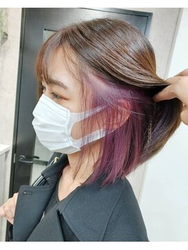 パープル(purple) インナーカシスピンク