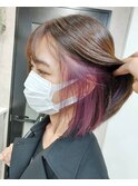 インナーカラー カシスピンク