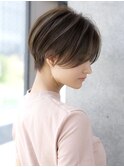 前髪なし大人ショート20代30代40代【AIN.表参道】川原大地