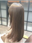 大人かわいい美髪/こなれミディ/ペールベージュ