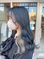 ミニム ヘアー(minim hair)&nbsp;【minim×岩田】インナーカラー×ホワイトベージュ