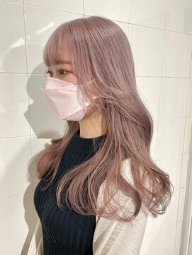 ゲーム 渋谷店(GAME) ダブルカラーピンクベージュケアブリーチハイトーン髪質改善