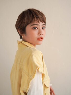 ジュール 銀座(Joule) ミディアムヘア/斜めバング/グレージュカラー/銀座