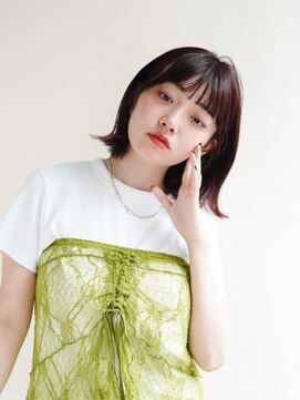 ジュール 大分(Joule) ミディアムヘア/斜めバング/グレージュカラー/大分駅