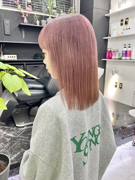 チュダック(ChuDuck) 韓国風《ピンクブラウン》ハイトーン/ケアブリーチ/ダブルカラー